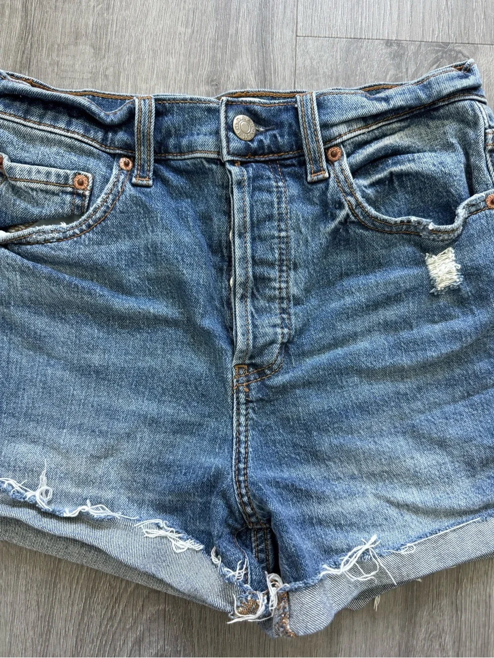 Daze Distressed Denim Cutoff Shorts